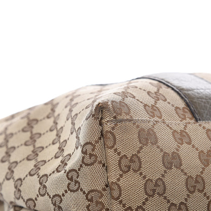 Gucci Monogram Medium Bamboo Bar Tote Olive 11 of 16