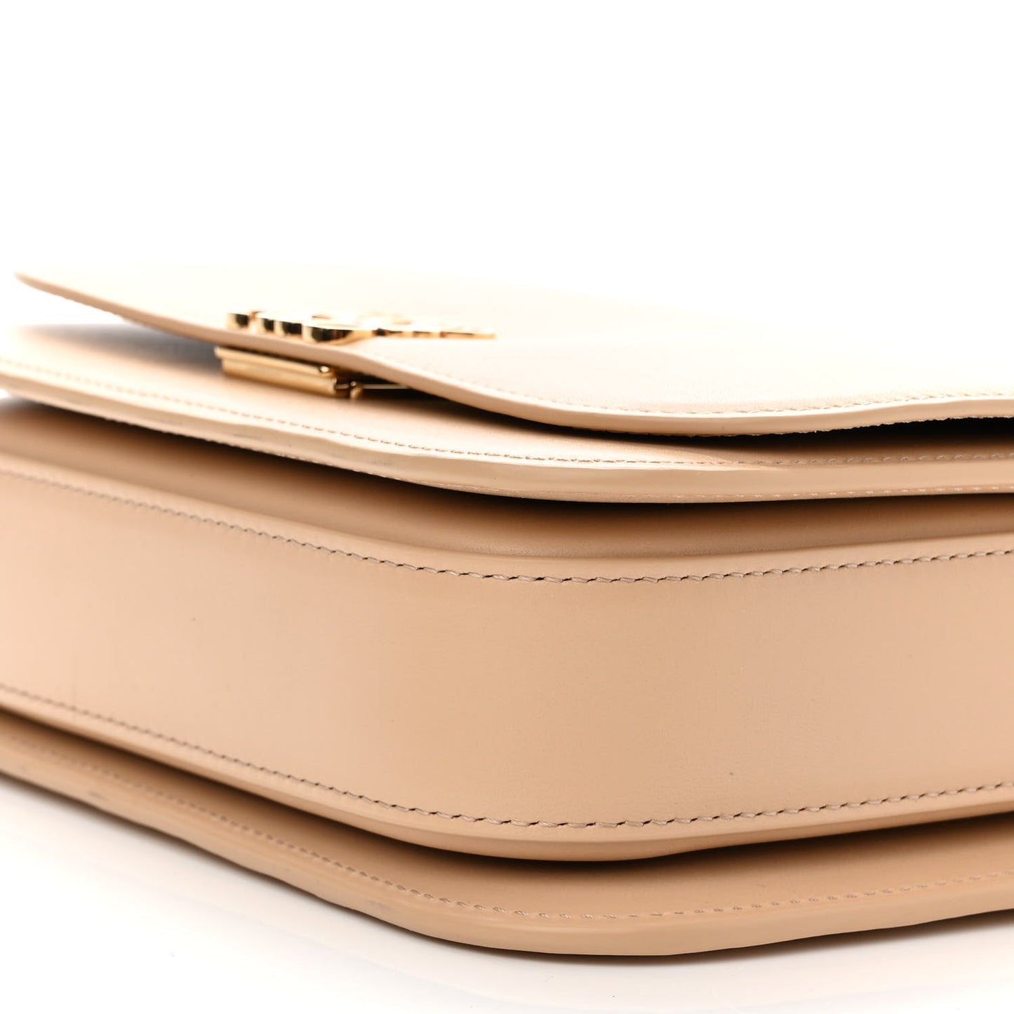Silk Calfskin Small Goya Bag Nude