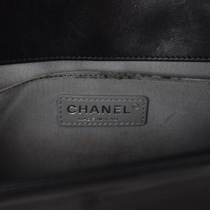 Chanel Lambskin Quilted Medium Boy Flap Black 7 of 11