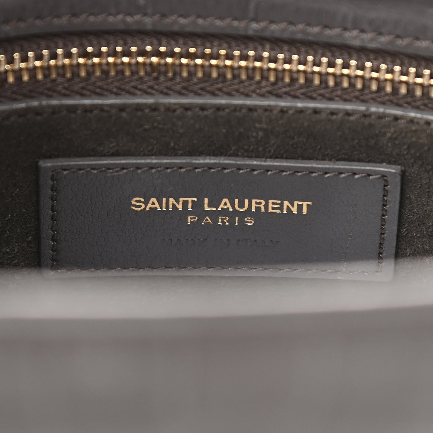 Calfskin Crocodile Embossed Small Sac De Jour Fog