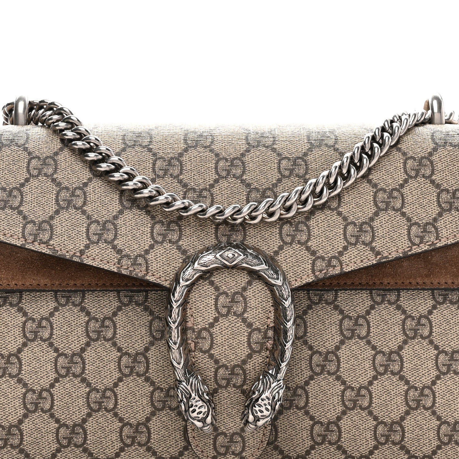 Gucci GG Supreme Monogram Small Dionysus Shoulder Bag Taupe 8 of 14