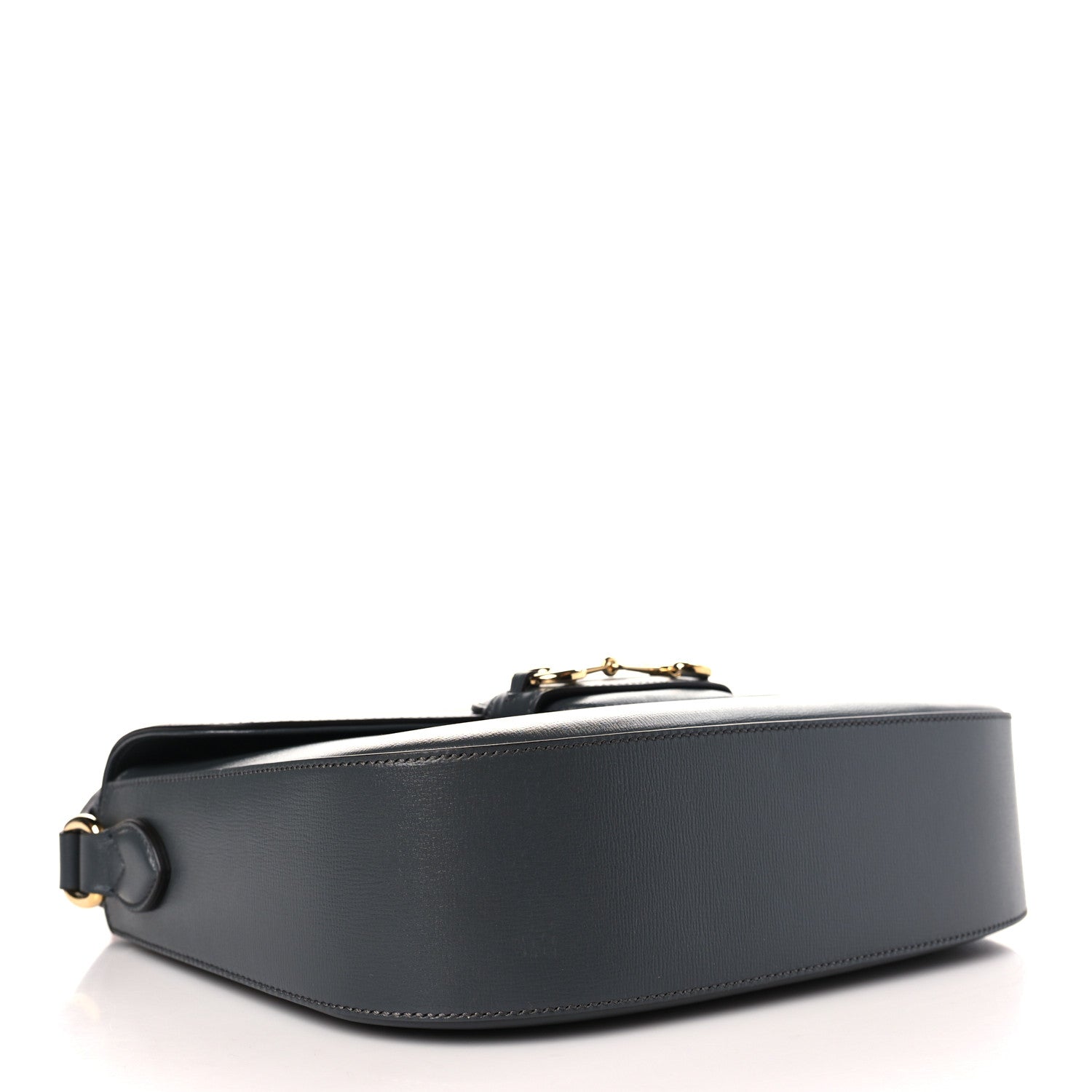 Gucci Azalea Calfskin Web Horsebit 1955 Shoulder Bag Graphite Grey 4 of 9