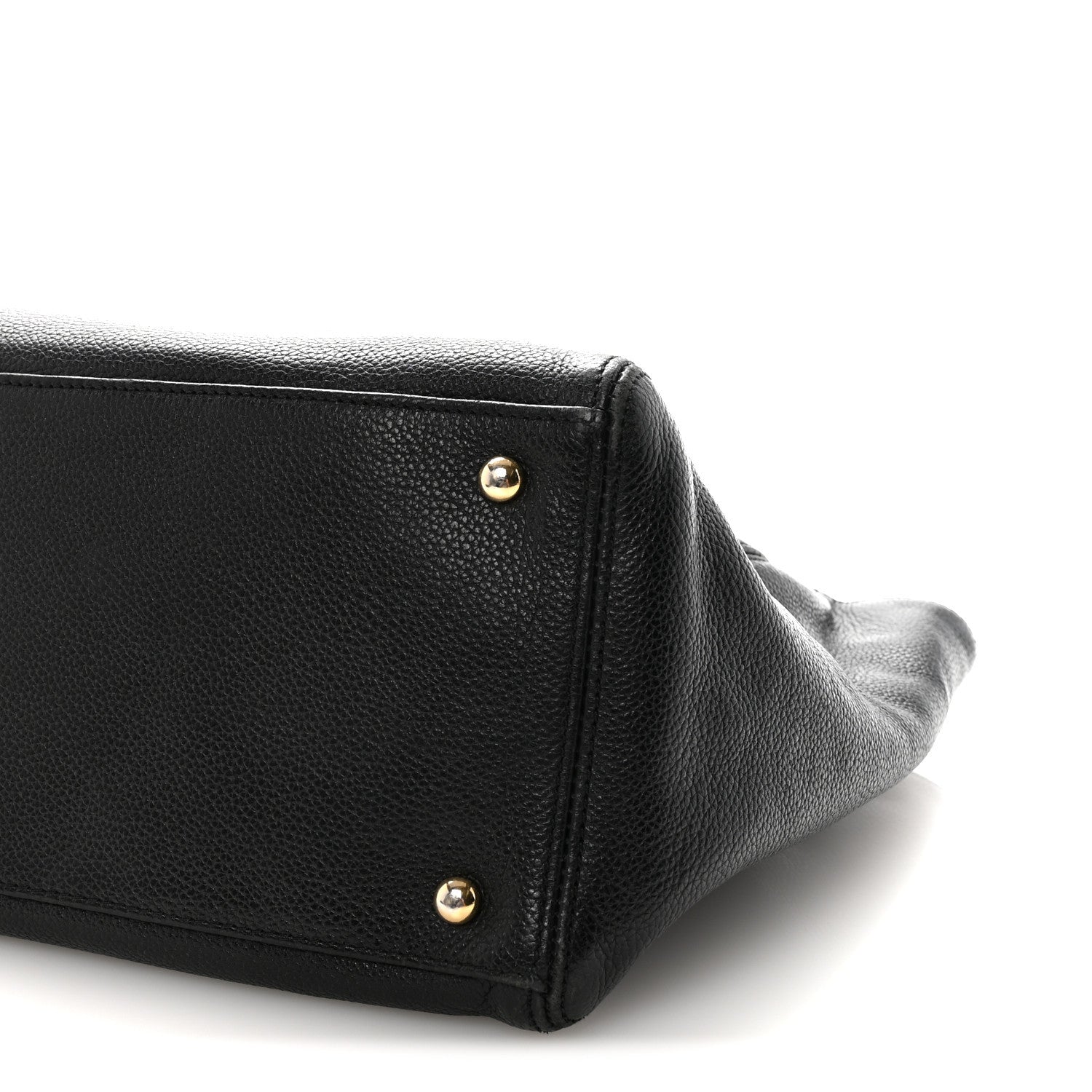 Chanel Calfskin Cerf Executive Shopper Tote Black 10 of 10