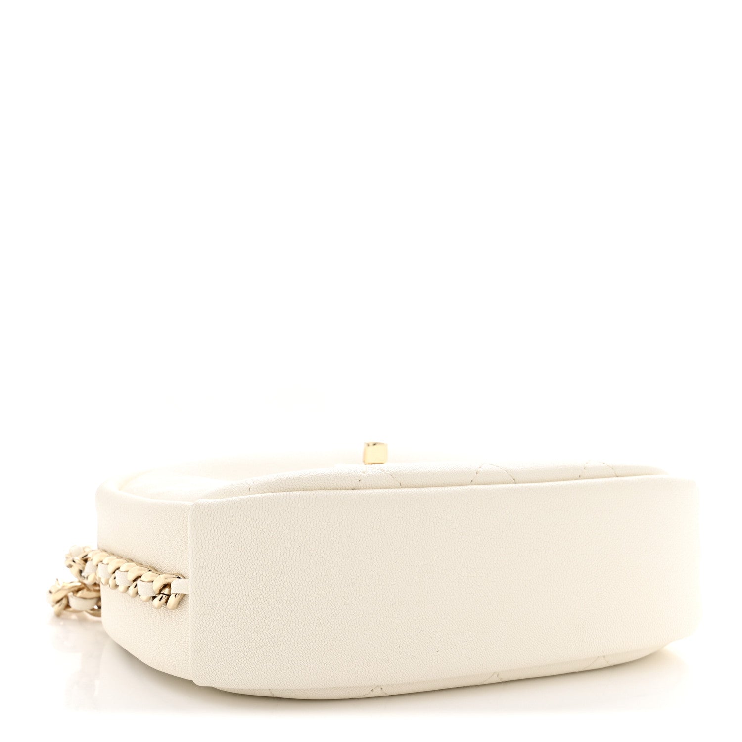 Chanel Goatskin Quilted Small Casual Trip Camera Case White 4 of 11