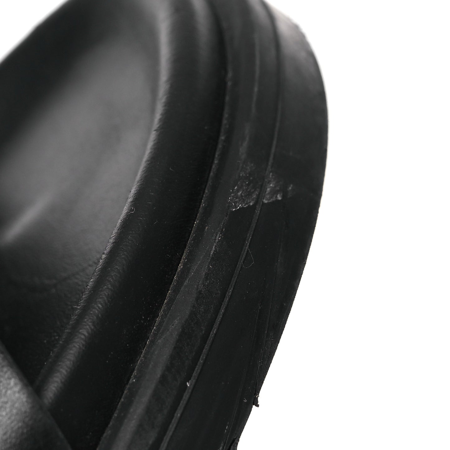 Calfskin Womens Chypre Sandals 39.5 Black