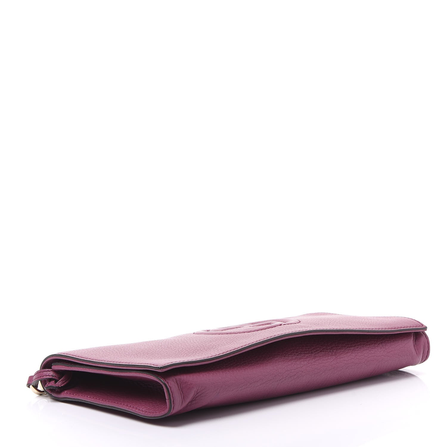 Gucci Pebbled Calfskin Medium Soho Clutch Peonia Flower 3 of 9