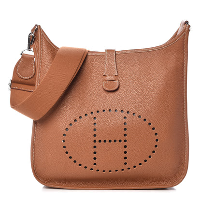 Hermes Taurillon Clemence Evelyne III GM Gold 1 of 7