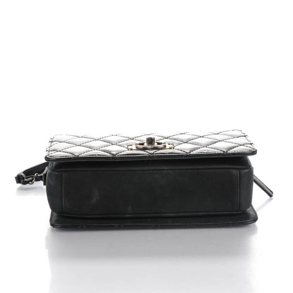 Chanel Glazed Calfskin Quilted Small Day Trip Flap Black 5 of 8