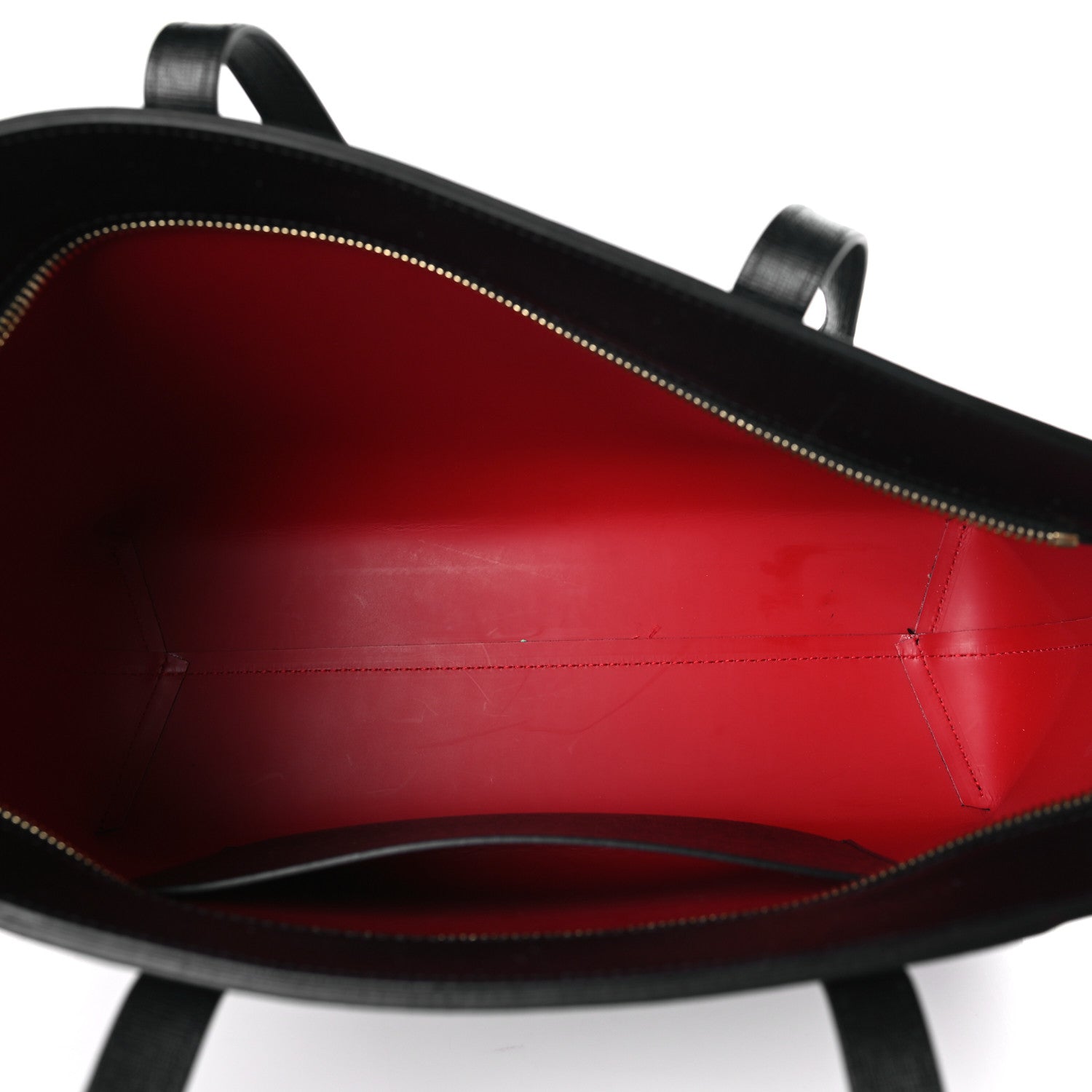 Mansur Gavriel Saffiano Large Shopping Tote Black Flamma 6 of 9