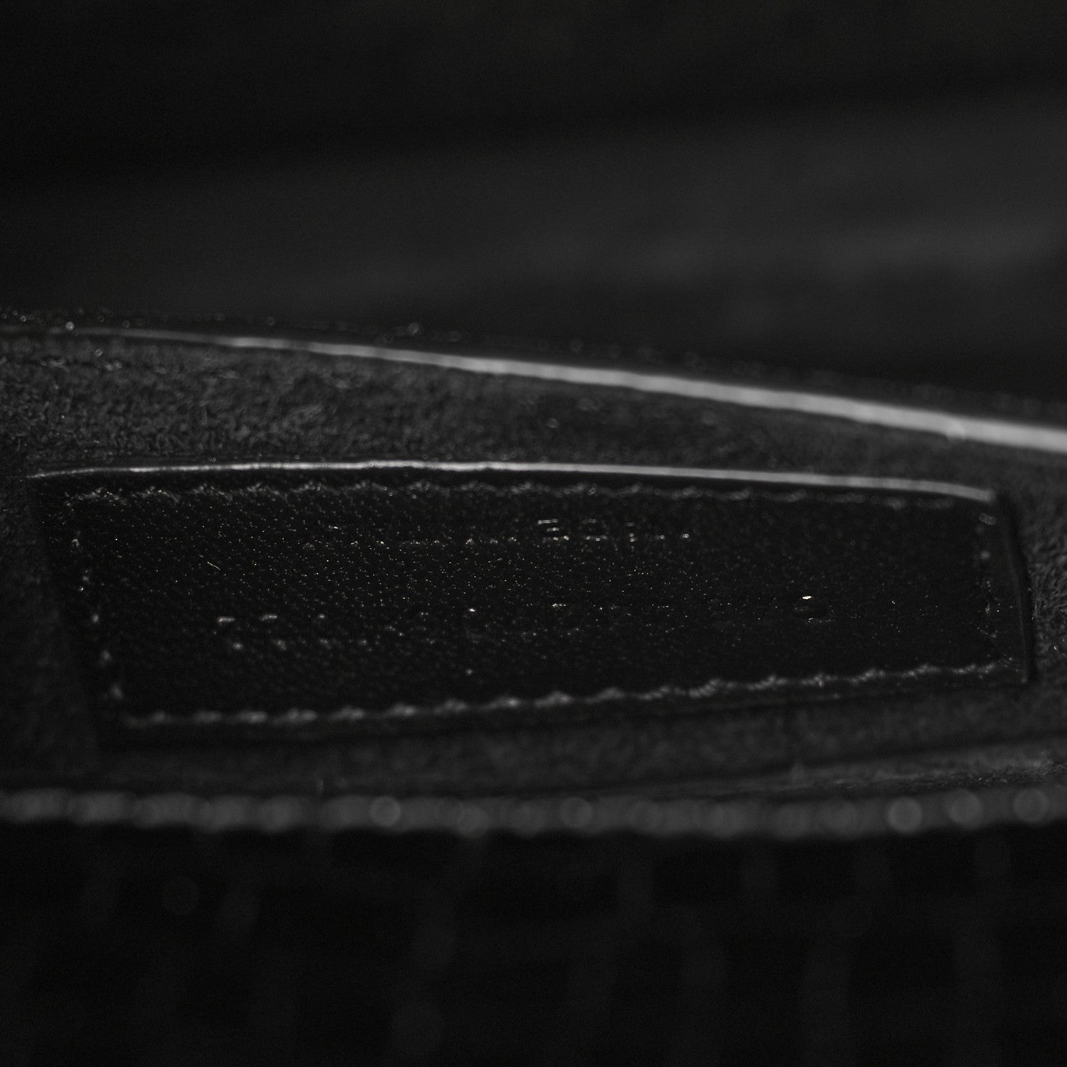 Saint Laurent Calfskin Crocodile Embossed Medium Monogram Sunset Black 7 of 9