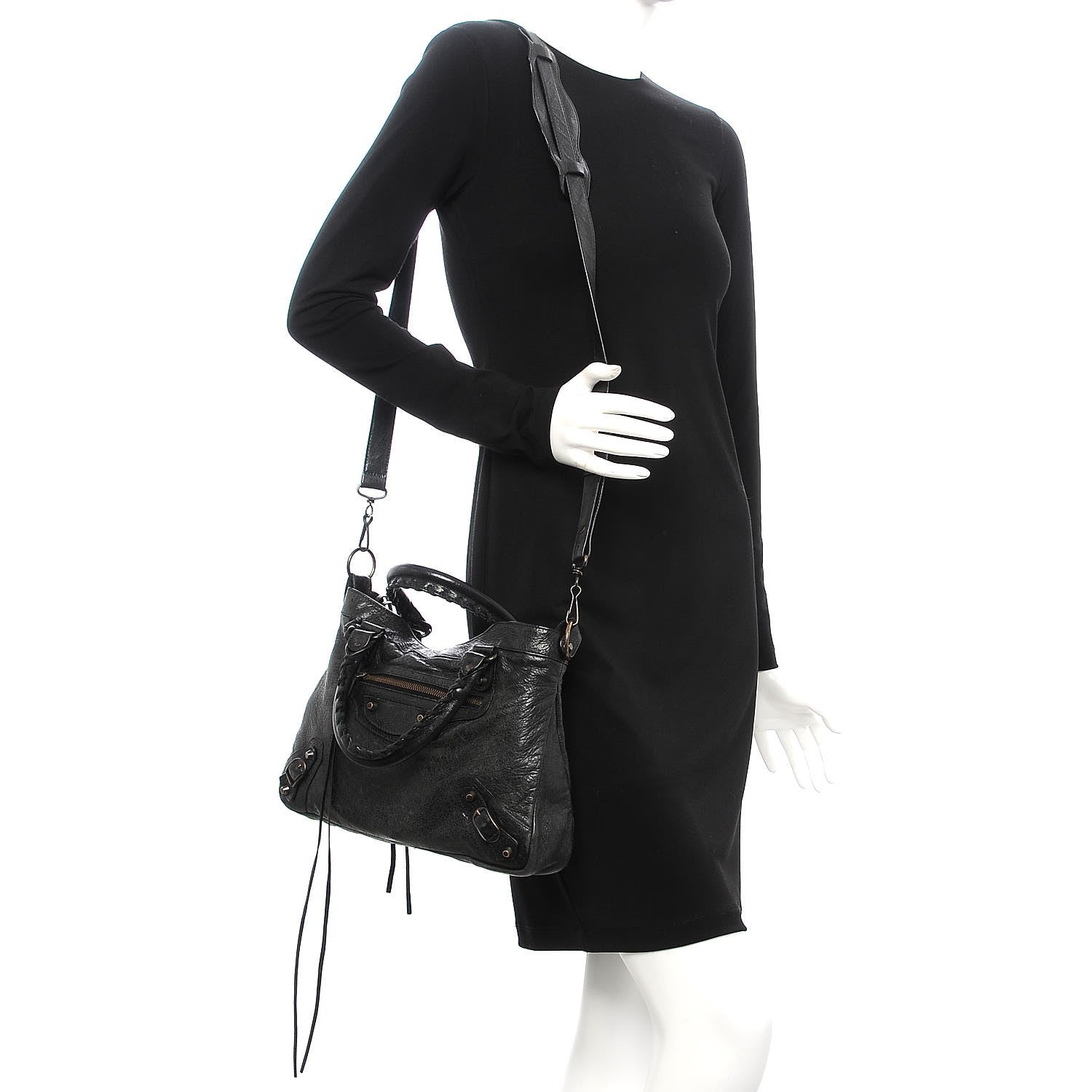 Balenciaga Agneau Classic Hardware Town Black 2 of 13