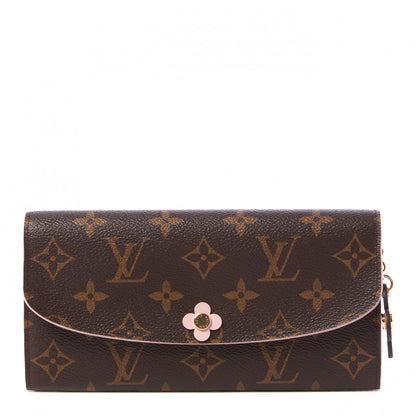 Louis Vuitton Monogram Bloom Flower Emilie Wallet 1 of 10