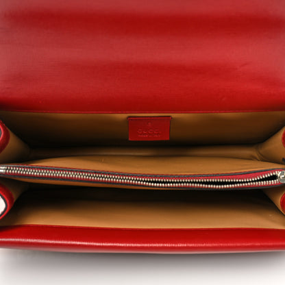 Gucci Straw Jacquard Azalea Calfskin GG Monogram Small Dionysus Shoulder Bag Natural New Cherry Red 5 of 10