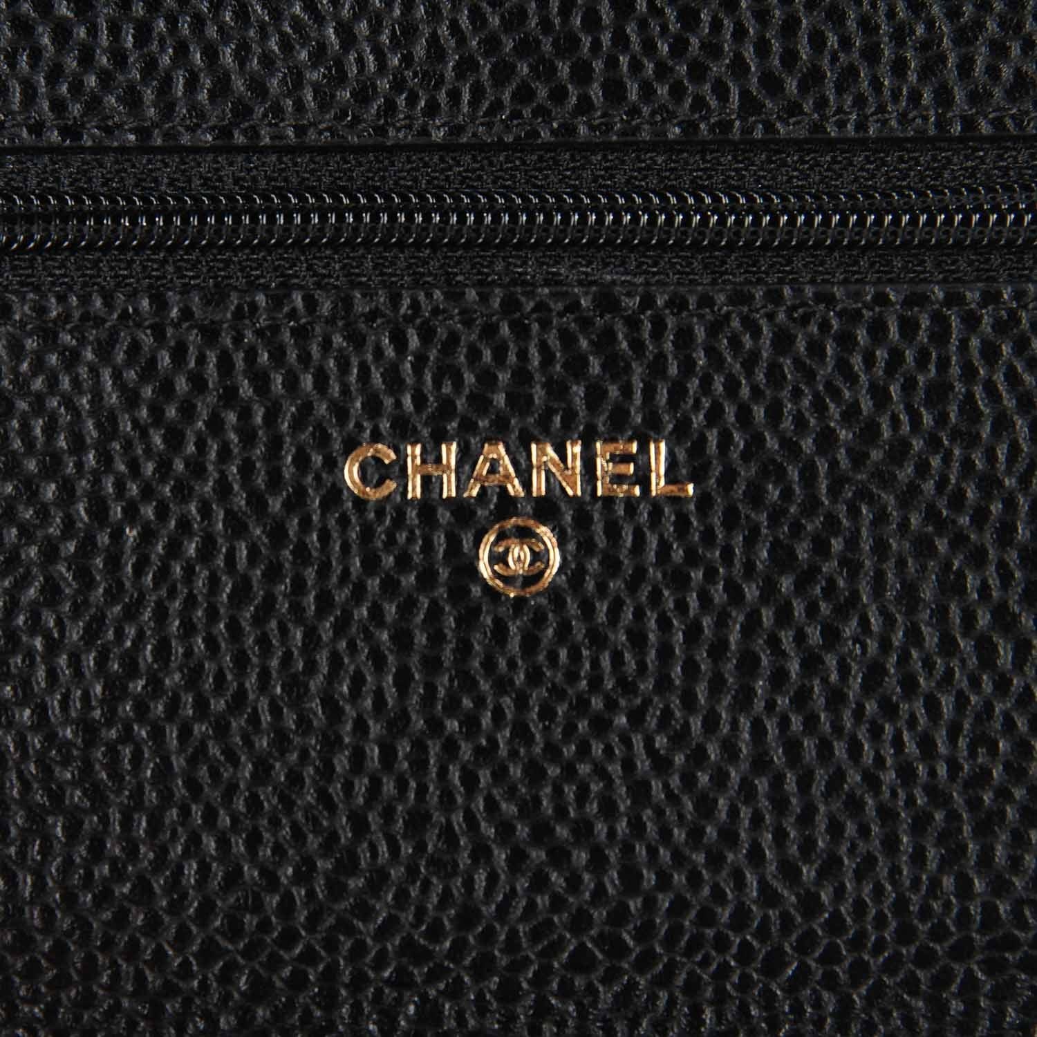 Chanel Caviar Quilted Wallet On Chain WOC Black 7 of 9