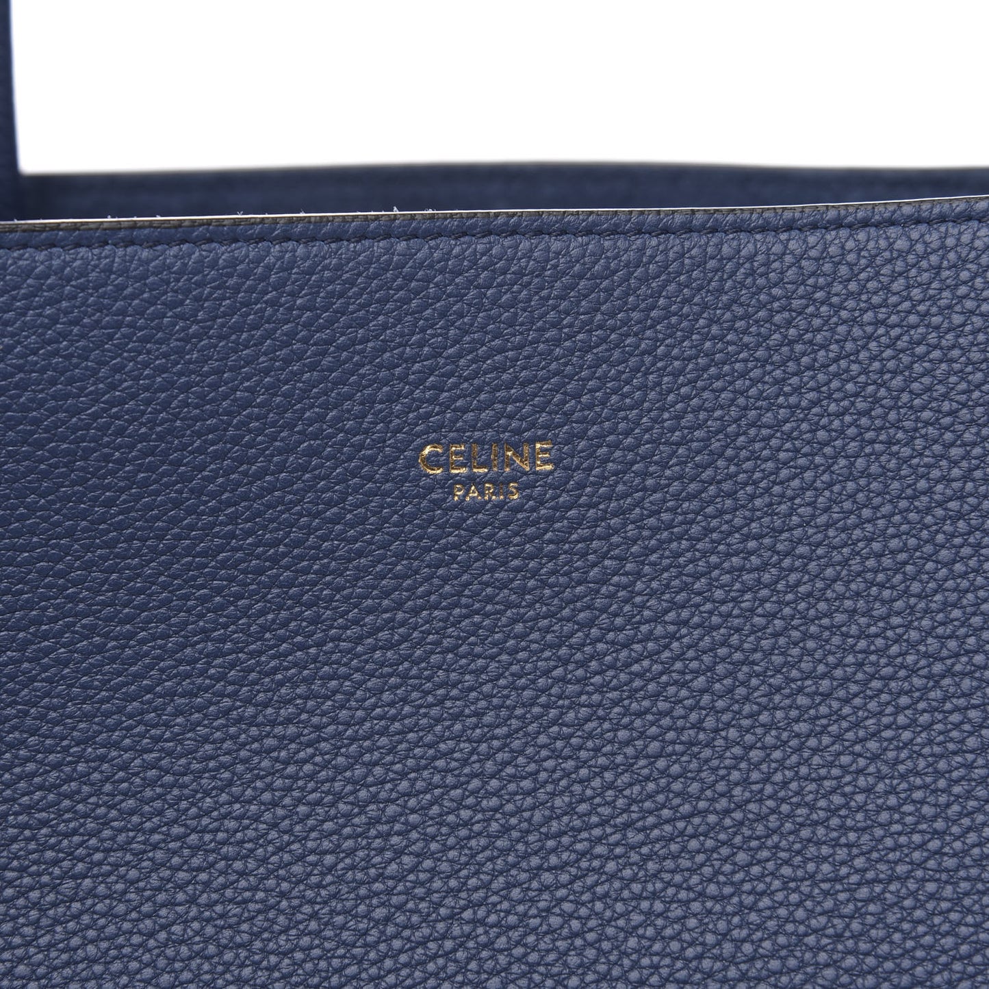 Soft Grained Calfskin Small Belt Cabas Phantom Deep Blue