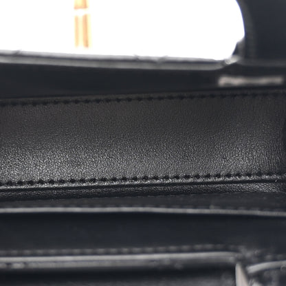 Chanel Shiny Aged Calfskin Quilted Mini Nano Kelly Shopper Black 4 of 10