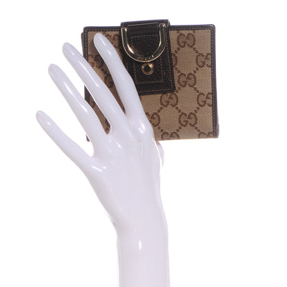 Gucci Monogram Abbey Compact Wallet Dark Brown 2 of 7