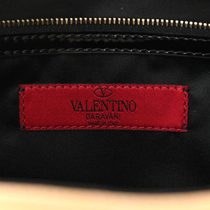 Valentino Garavani Raffia Straw Lace Tote Black 6 of 10