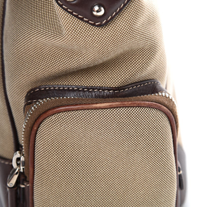 Prada Jacquard Logo Hobo Corda Bruciato 16 of 18