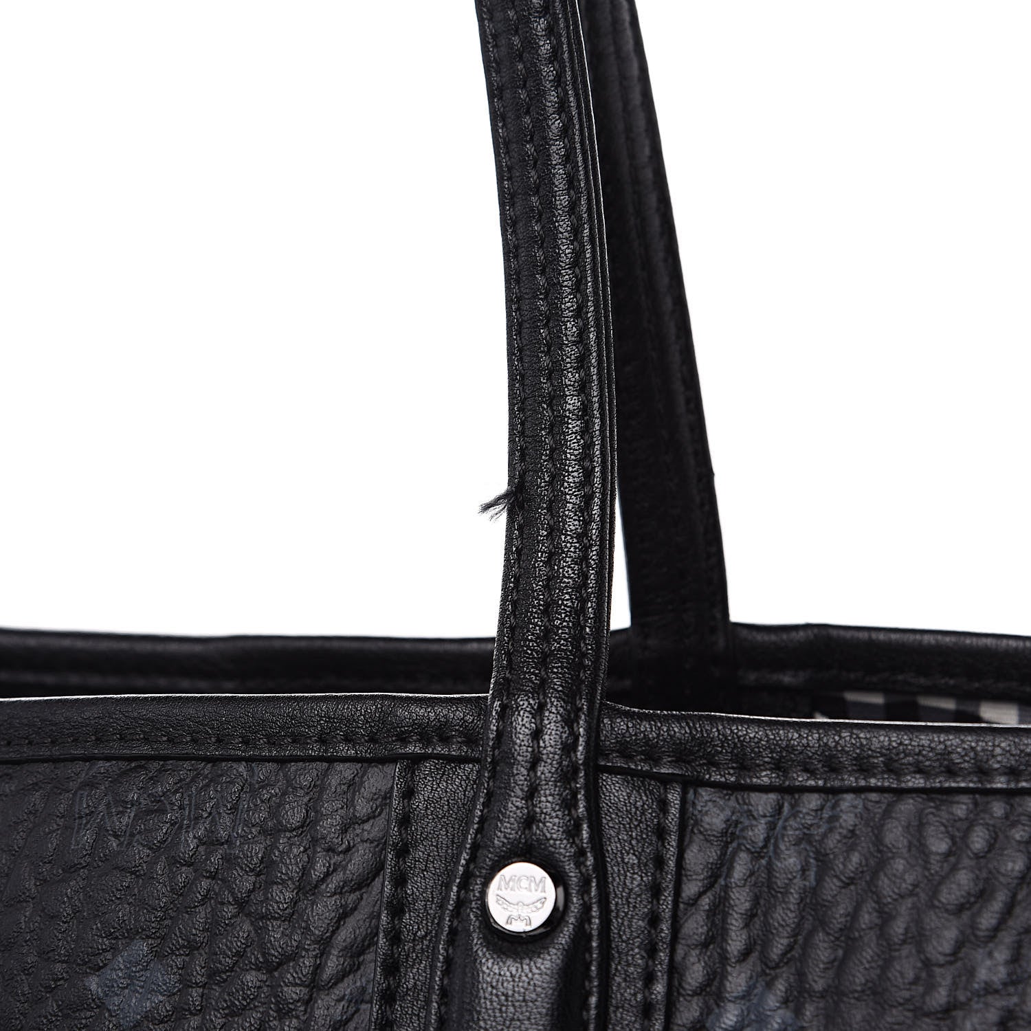 MCM Visetos Medium Liz Reversible Shopper Tote Black 15 of 21