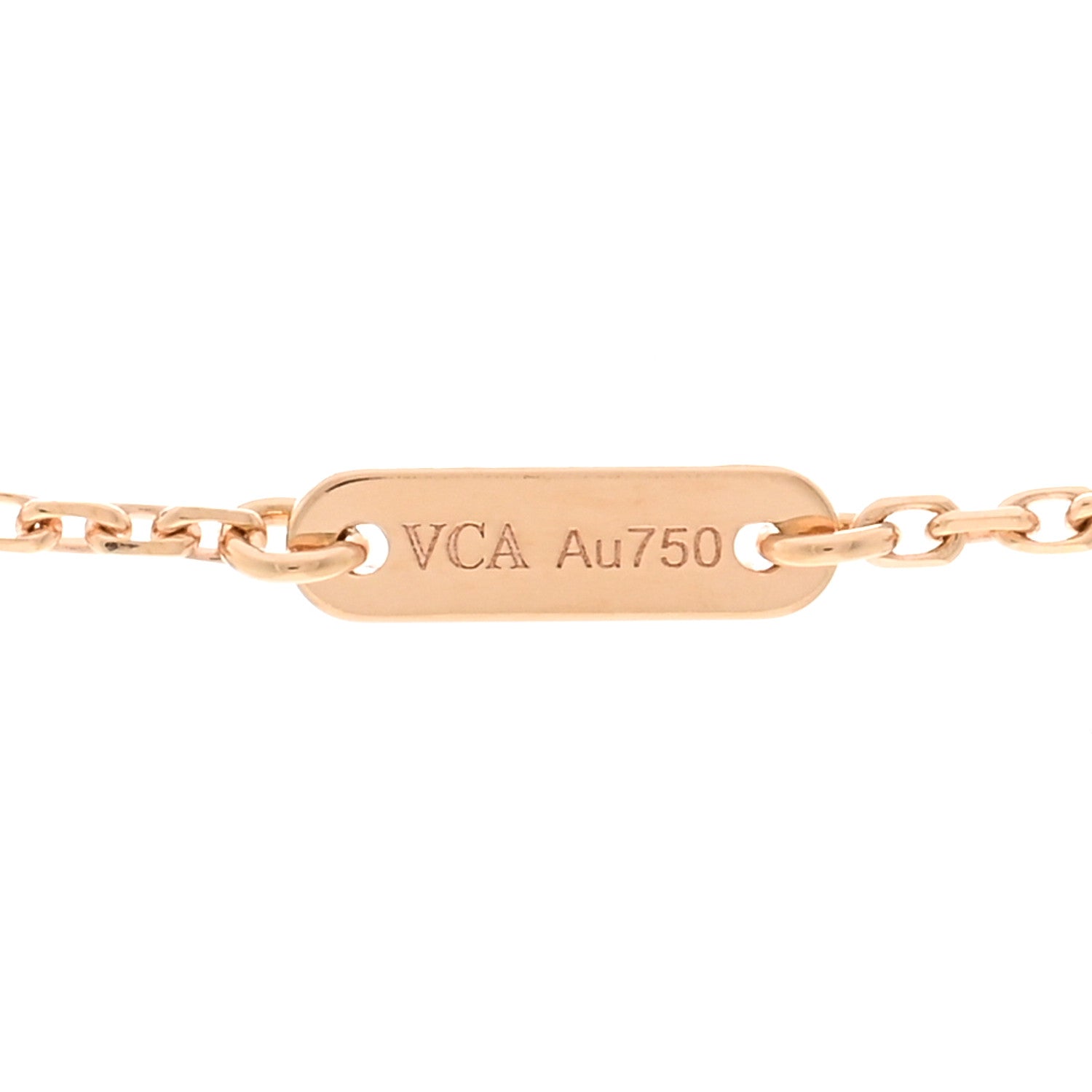 Van Cleef & Arpels 18K Rose Gold Sweet Alhambra Pendant Necklace 5 of 6