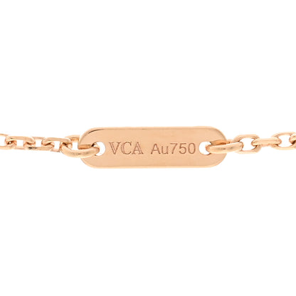 Van Cleef & Arpels 18K Rose Gold Sweet Alhambra Pendant Necklace 5 of 6