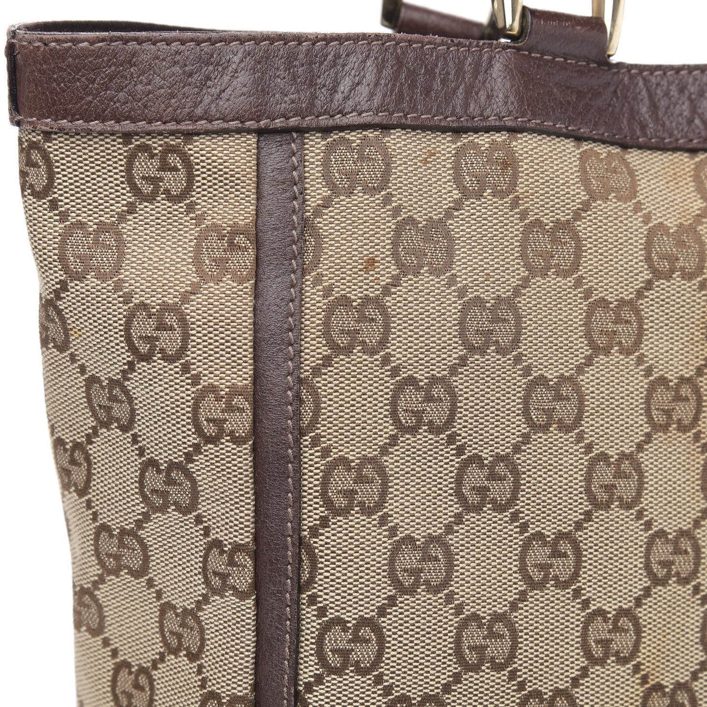 Monogram Small Abbey Tote Dark Brown