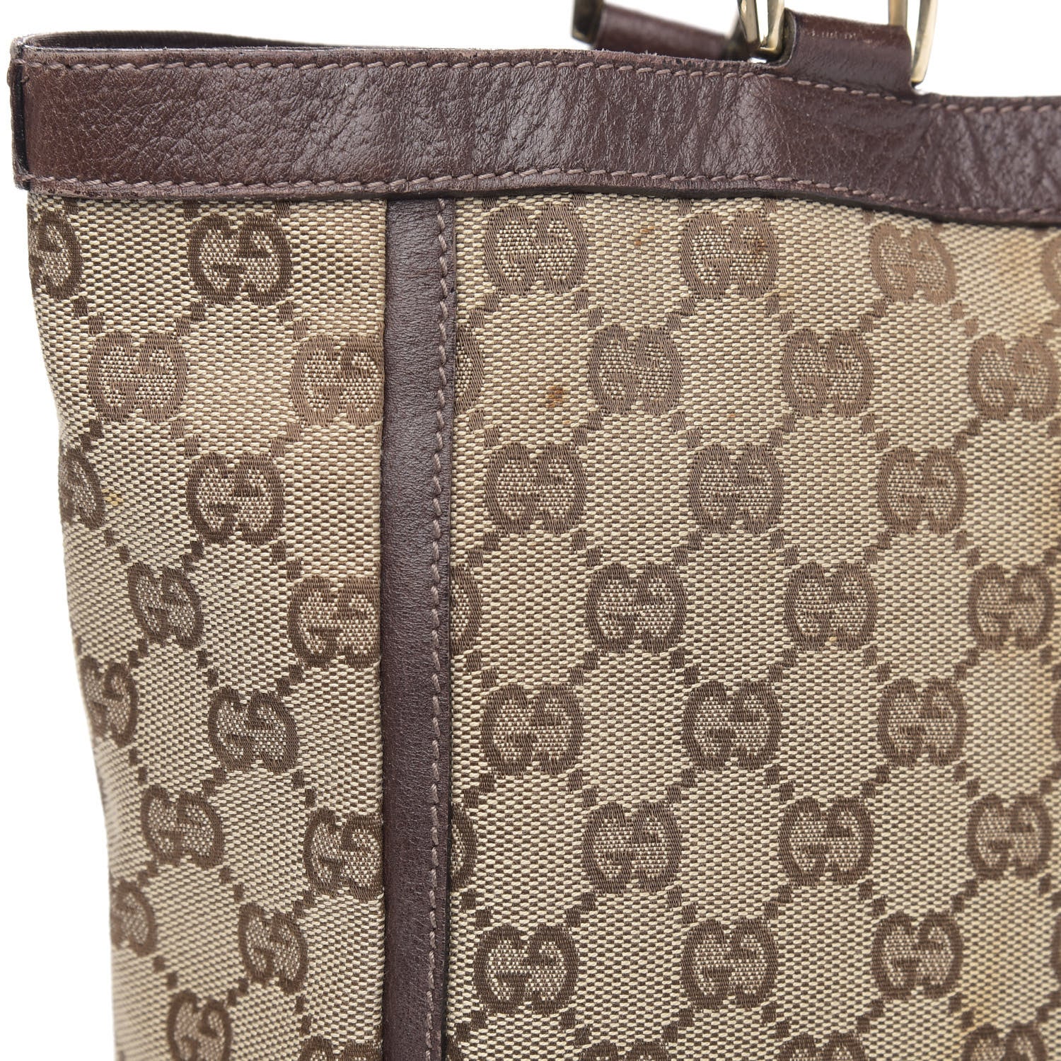 Gucci Monogram Small Abbey Tote Dark Brown 11 of 12