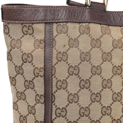 Gucci Monogram Small Abbey Tote Dark Brown 11 of 12