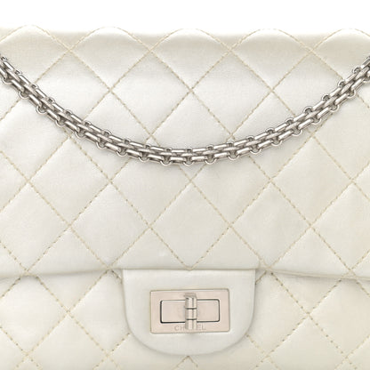 Chanel Metallic Lambskin Quilted 2.55 Reissue 227 Flap Silver 8 of 13