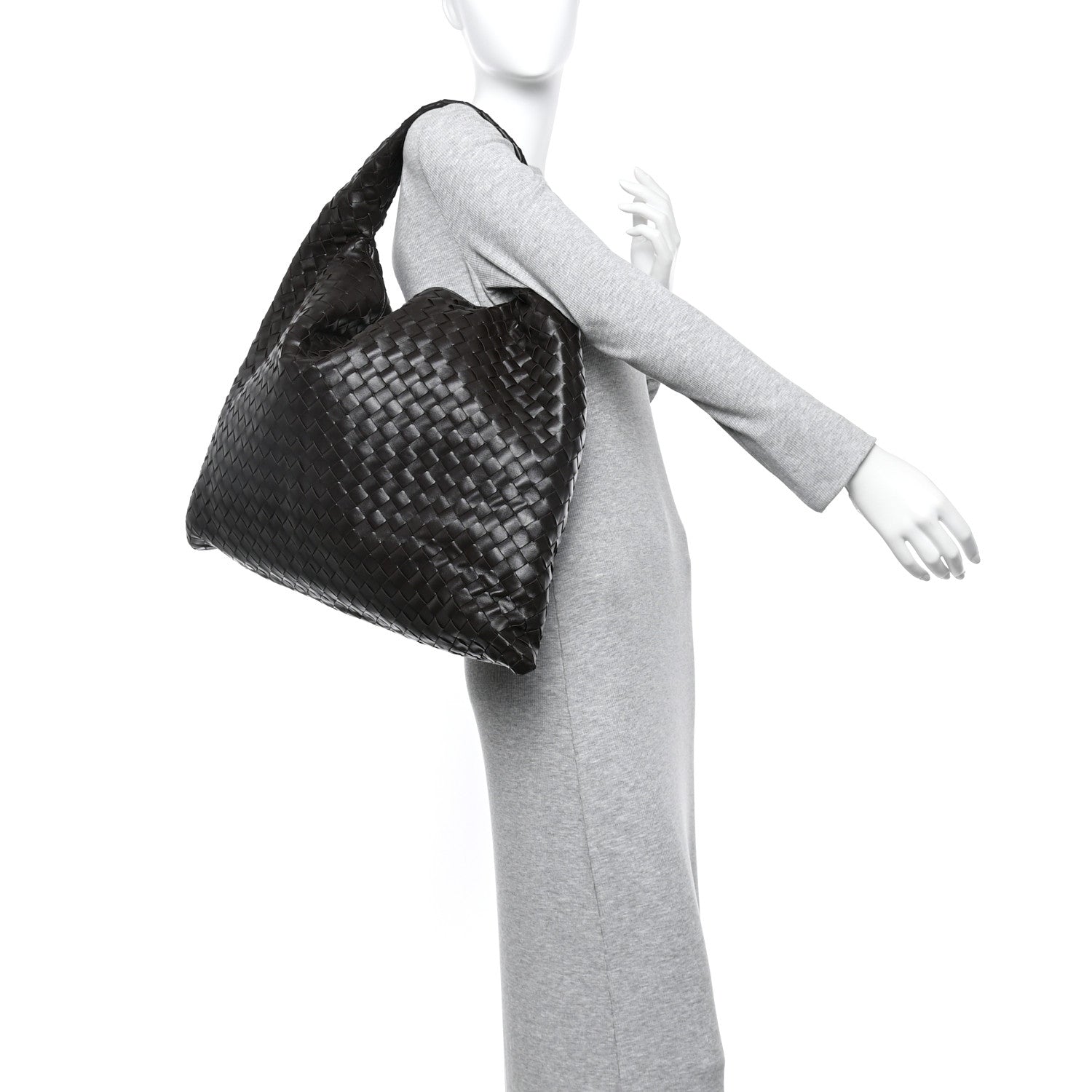 Bottega Veneta Calfskin Intrecciato Large Hop Fondant 2 of 12