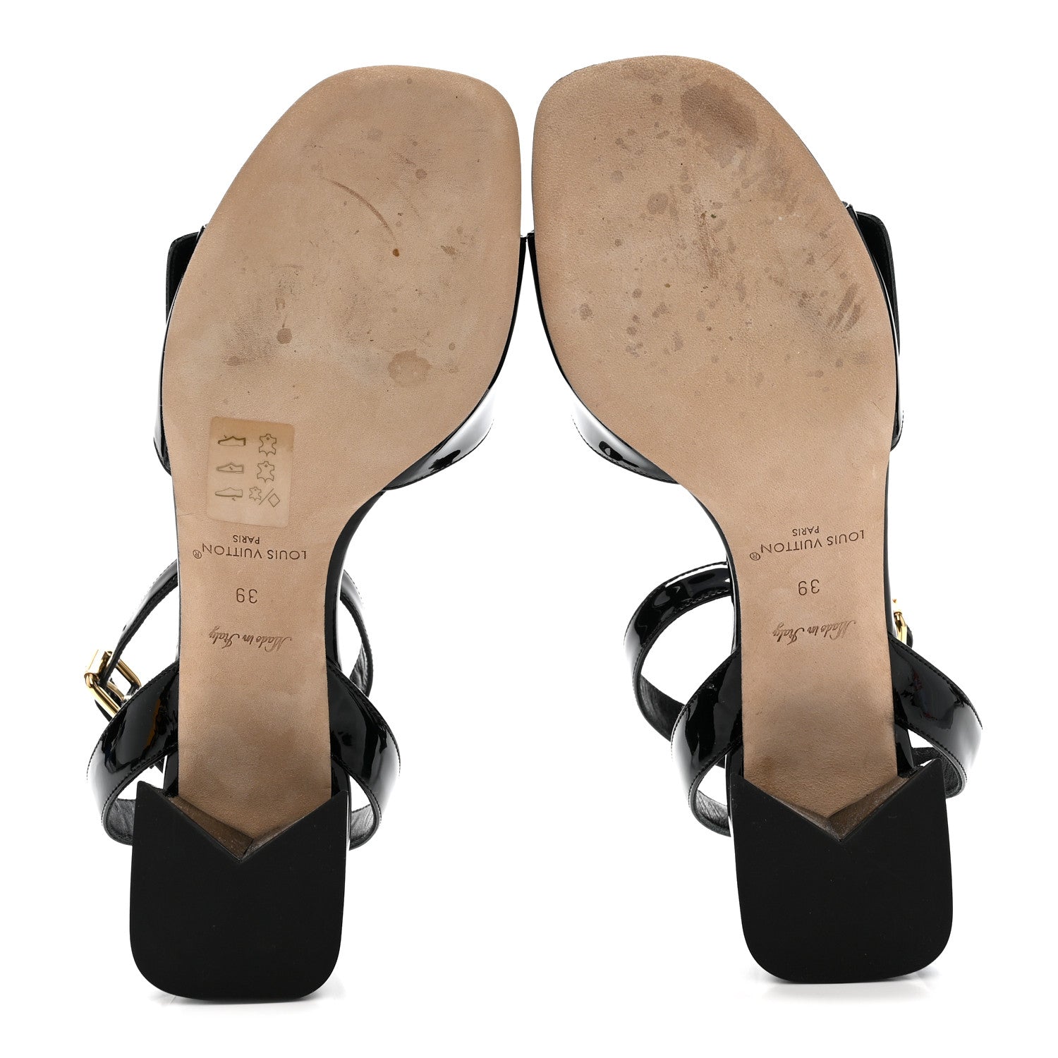 Louis Vuitton Patent Calfskin Shake Sandals 39 Black 6 of 9