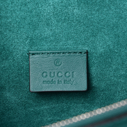 Gucci GG Supreme Monogram Willow Hill Embroidered Small Dionysus Shoulder Bag Emerald 6 of 16