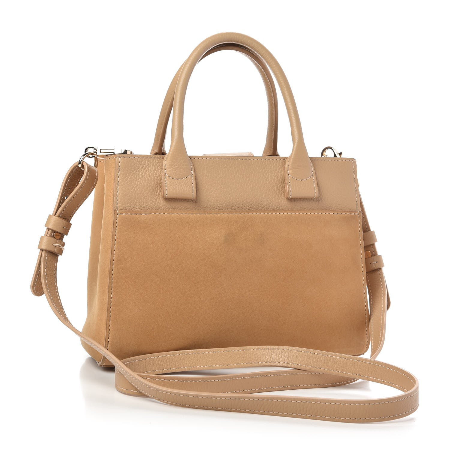 Chanel Nubuck Grained Calfskin Mini Neo Executive Shopper Tote Beige 3 of 11