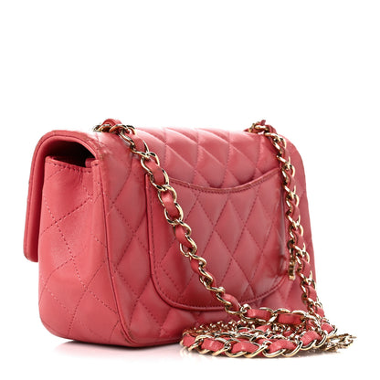 Chanel Lambskin Quilted Valentine Charms Mini Rectangular Flap Pink 4 of 14
