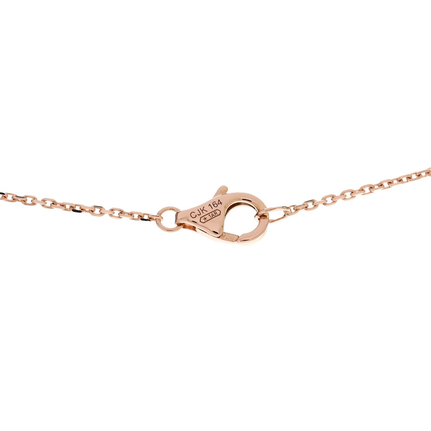 Cartier 18K Pink Gold Diamond Black Onyx XS Amulette de Cartier Pendant Necklace 5 of 6