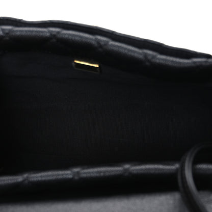 Chanel Caviar Calfskin Quilted Small Top Handle Flap Black 5 of 10