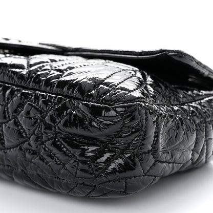 Chanel Vinyl Graphic Edge Flap Black 10 of 12