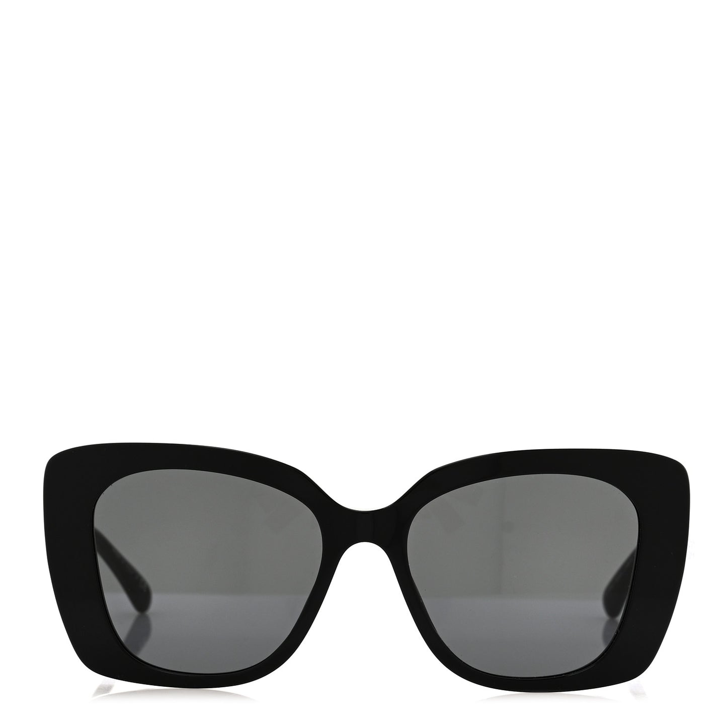 Acetate Strass Square Sunglasses 5422-B-A Black White