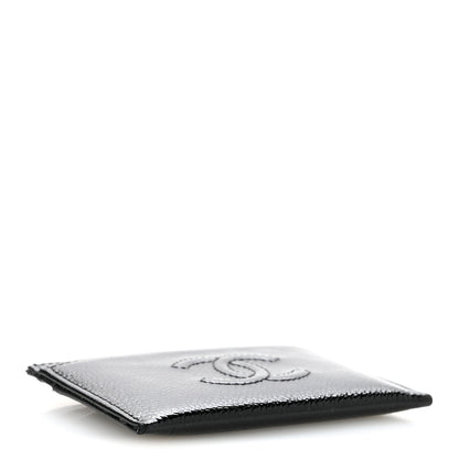 Chanel Patent Caviar CC Card Holder Black 4 of 10