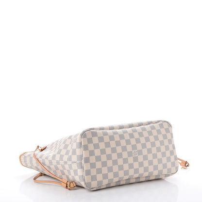 Louis Vuitton Damier Azur Neo Neverfull MM Rose Ballerine 4 of 9