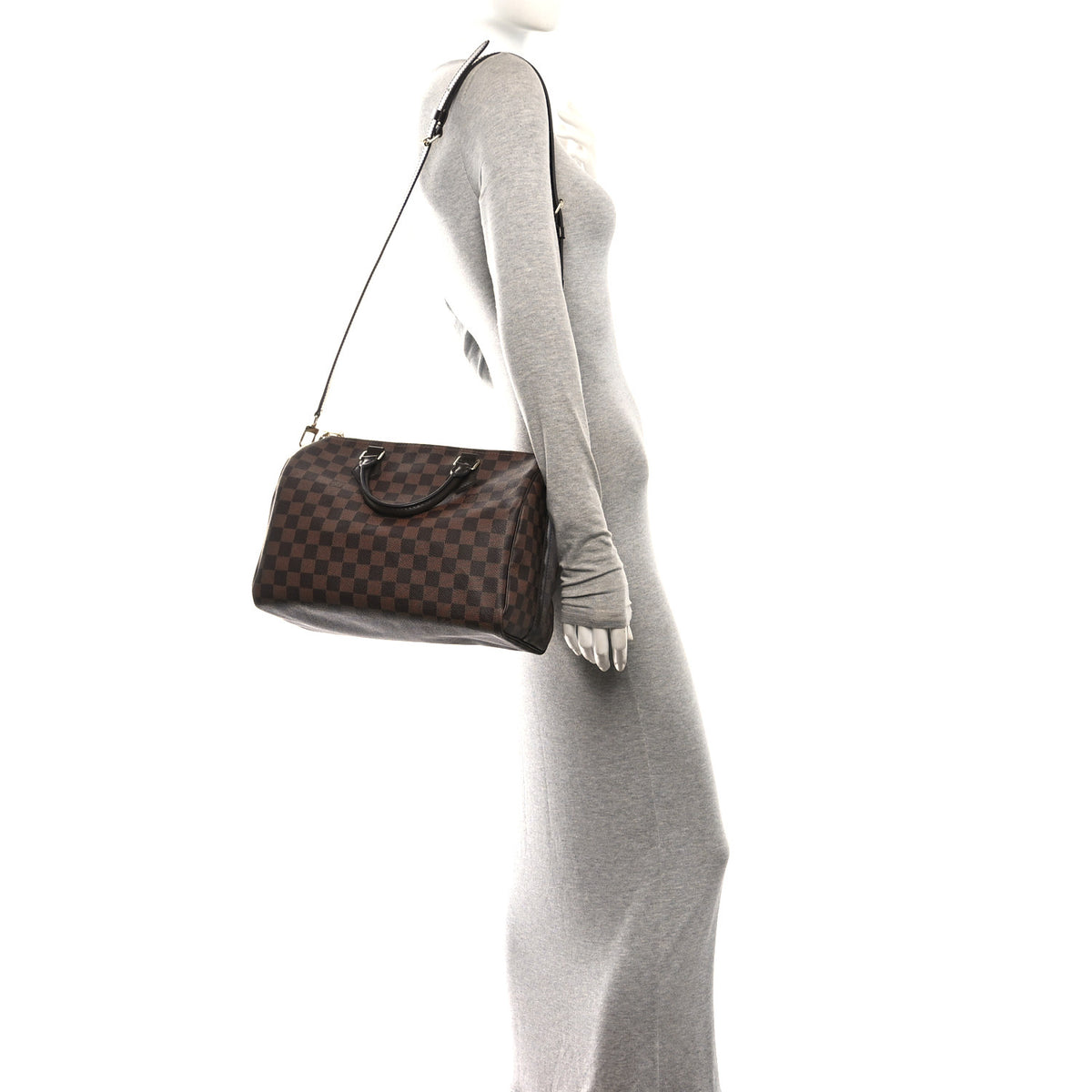 Louis Vuitton Damier Ebene Speedy Bandouliere 30 2 of 10
