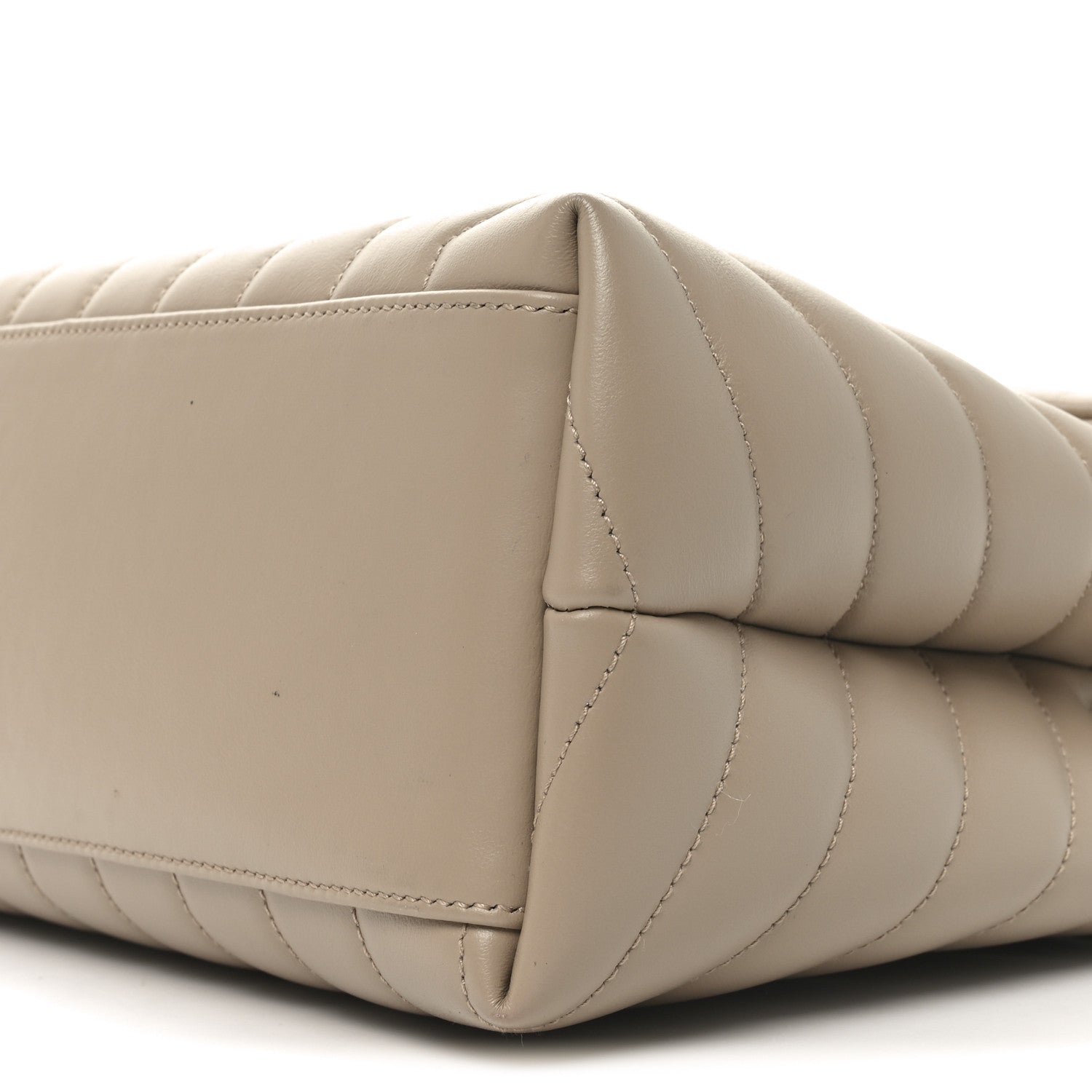 Saint Laurent Calfskin Y Quilted Monogram Medium Loulou Chain Satchel Dark Beige 10 of 10