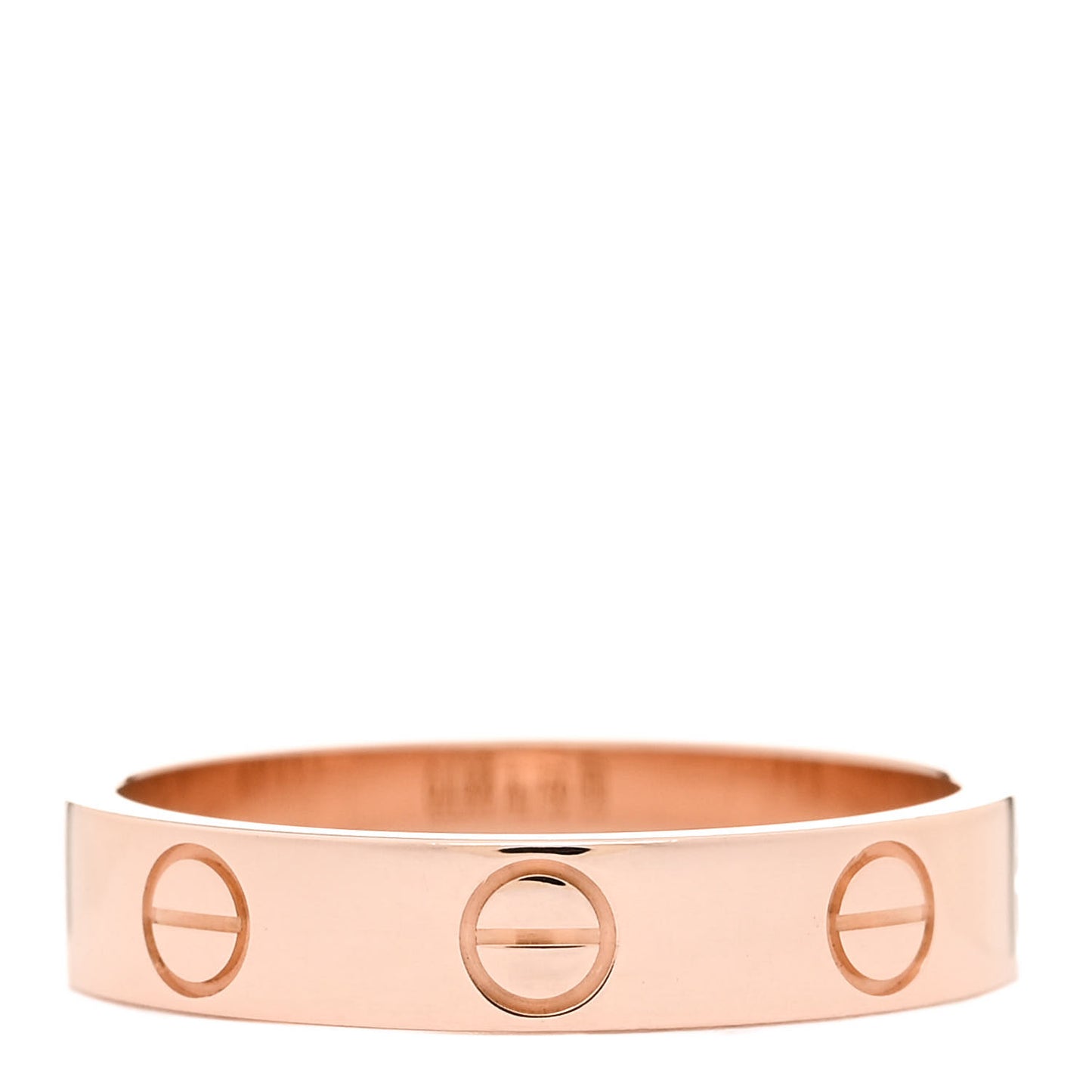 18K Pink Gold 3.5mm LOVE Wedding Band Ring 50 5.25