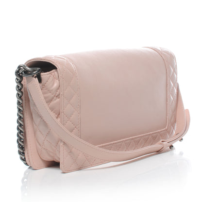 Chanel Calfskin Medium Boy Reverso Light Pink 3 of 8