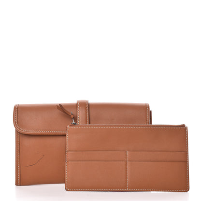 Hermes Swift Jige Duo Clutch Toffee 3 of 9