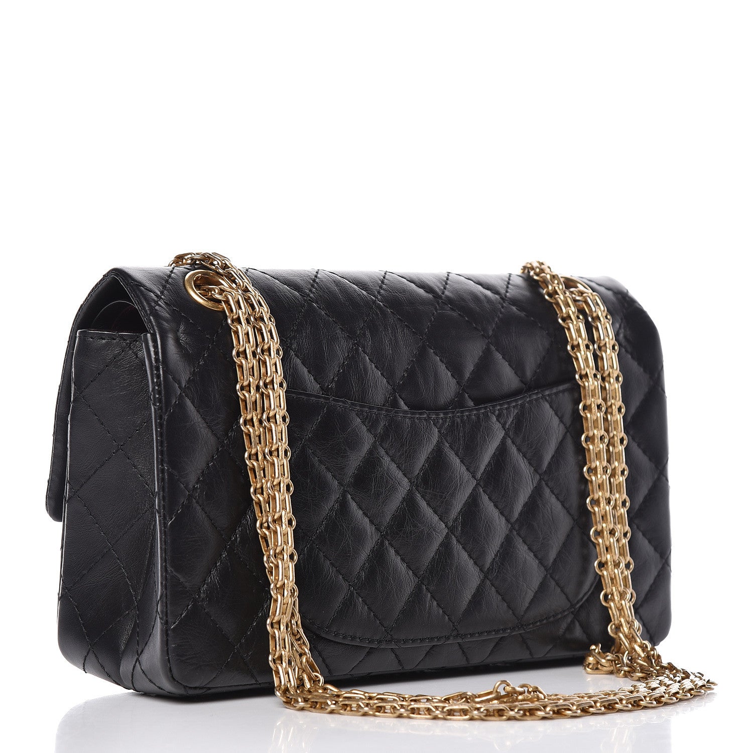 Chanel Aged Calfskin Quilted 2.55 Reissue 225 Flap Black 3 of 12