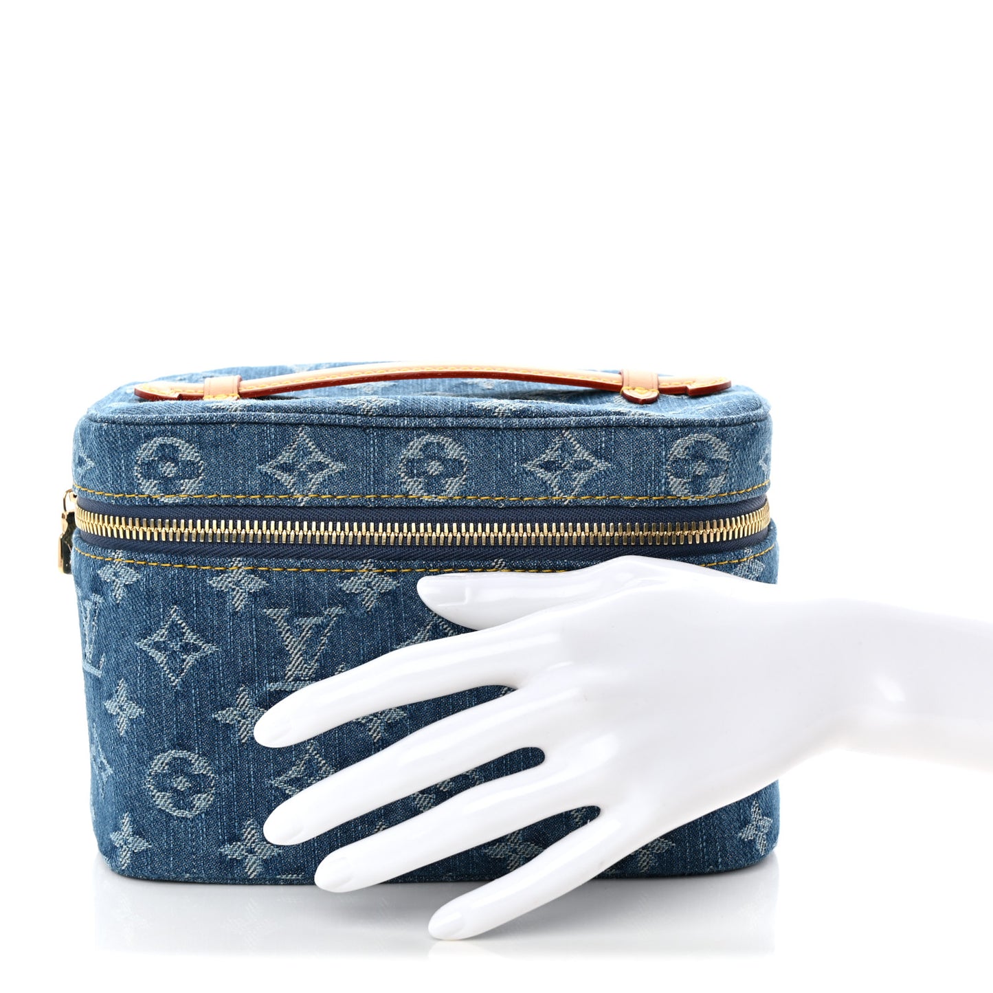 Monogram Denim Nice Mini Blue