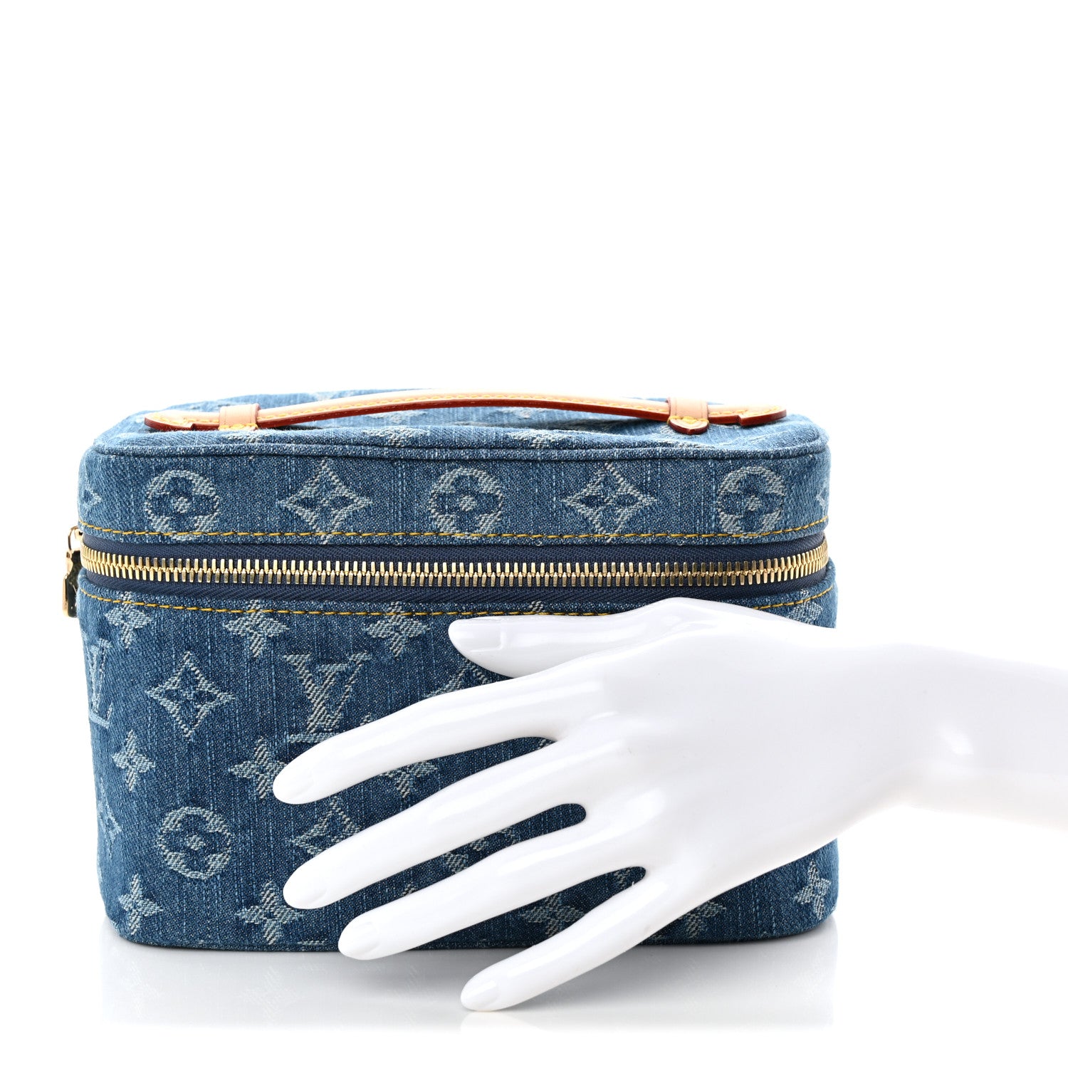 Louis Vuitton Monogram Denim Nice Mini Blue 2 of 7
