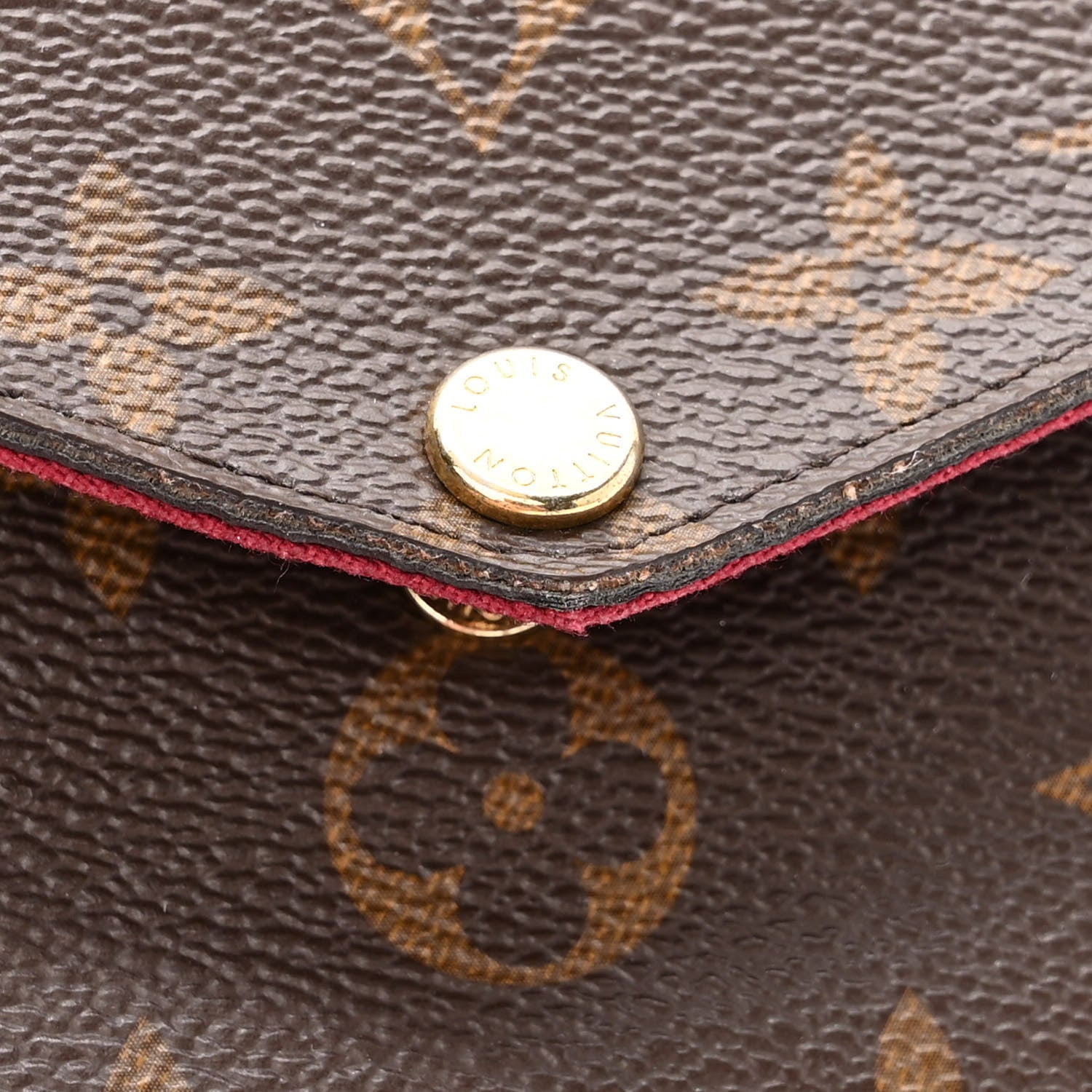Louis Vuitton Monogram Pochette Felicie Chain Wallet Fuchsia 13 of 14